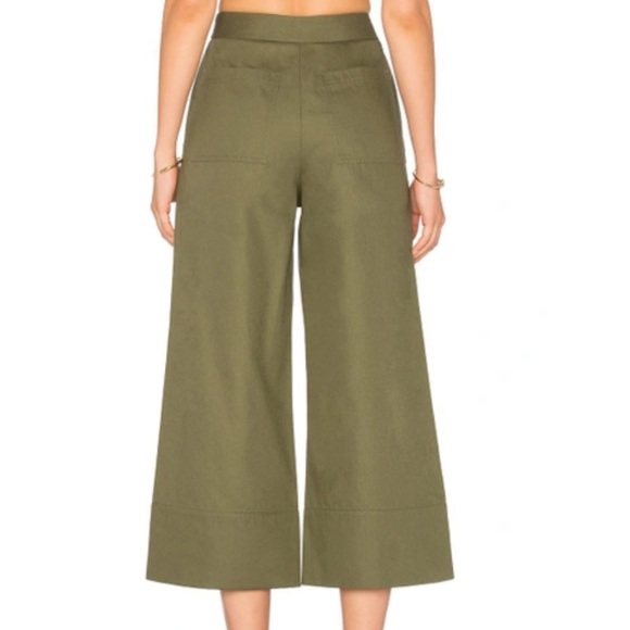 T by Alexander Wang Green Culottes  Size 0 - Picture 3 of 6